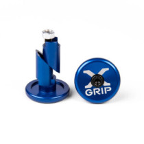 Embout de guidon aluminium X-GRIP Bleu 12-16mm