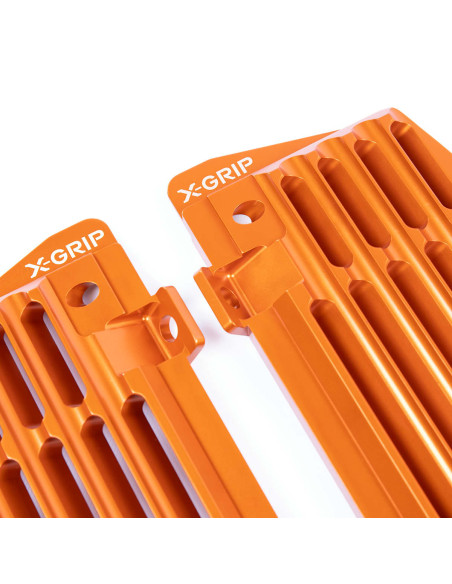 Protections de radiateurs X-GRIP Airforce Orange - KTM Husqvarna SX SX F / FC TC 2023 - 2026 TBI EXC F / TBI FE 2024-26