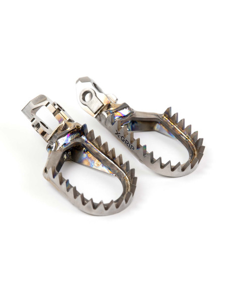 Repose pied X-GRIP Titane -5mm PIRANHAS KTM SX SX-F 2023-2026