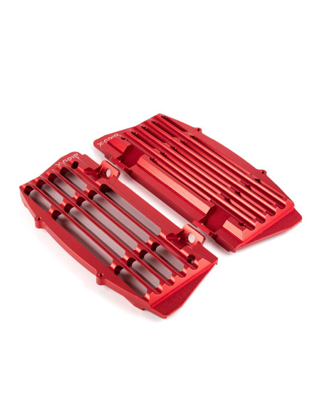 Protections de radiateurs X-GRIP Airforce Rouge - KTM Husqvarna SX SX F / FC TC 2023 - 2026 TBI EXC F / TBI FE 2024-26