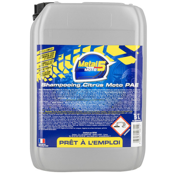 Shampooing Nettoyant moto METAL 5 Citrus 5 litres