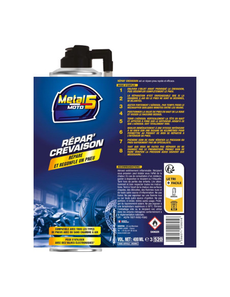 Bombe Crevaison METAL 5 - 400ml
