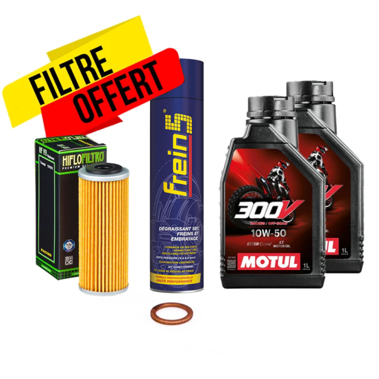 Pack vidange Triumph 250-450 TF-X 10W50 Motul 300V