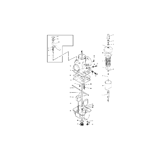 Boisseau d'origine pour carburateur MIKUNI type VM32,34 Ø 35.5