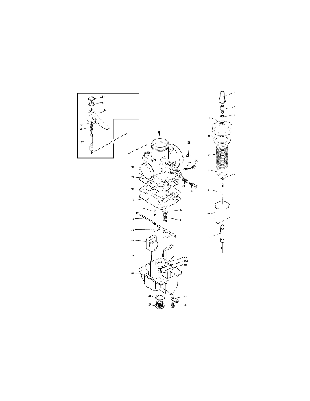 Boisseau d'origine pour carburateur MIKUNI type VM32,34 Ø 35.5