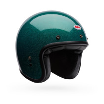 Casque jet Bell Custom 500 Paillettes - Vert