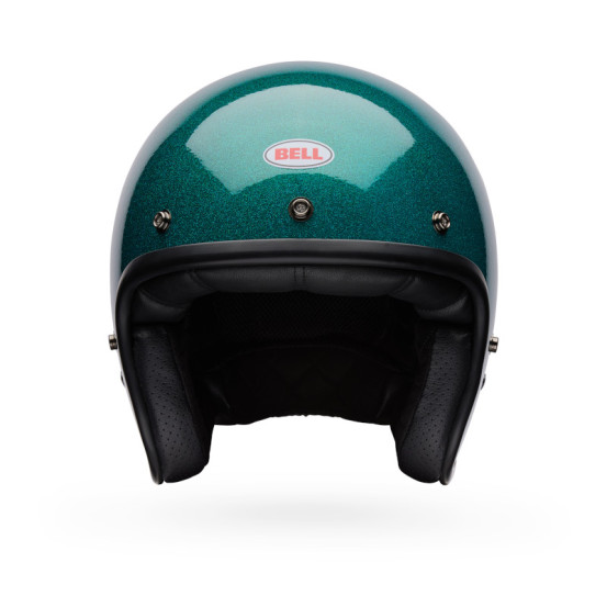 Casque jet Bell Custom 500 Paillettes - Vert