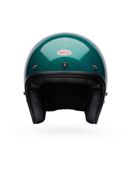 Casque jet Bell Custom 500 Paillettes - Vert