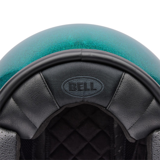 Casque jet Bell Custom 500 Paillettes - Vert