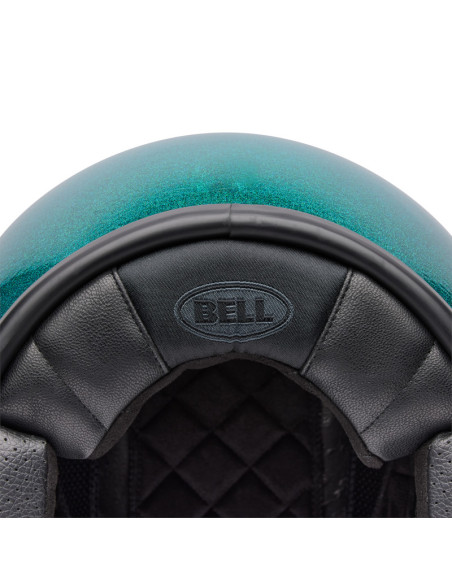 Casque jet Bell Custom 500 Paillettes - Vert