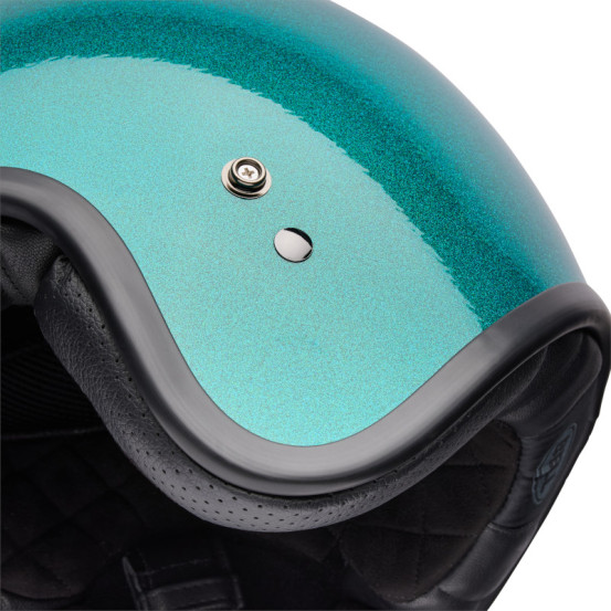 Casque jet Bell Custom 500 Paillettes - Vert
