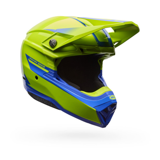 Casque cross Bell Moto-10 Mips Fade - Jaune fluo