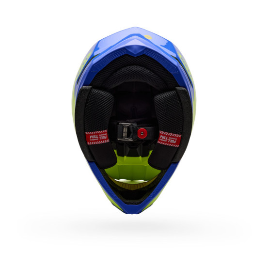 Casque cross Bell Moto-10 Mips Fade - Jaune fluo