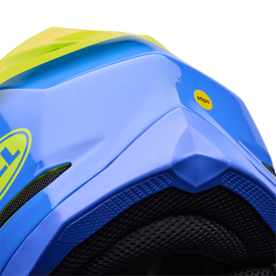 Casque cross Bell Moto-10 Mips Fade - Jaune fluo