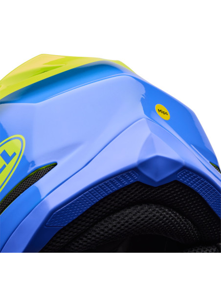 Casque cross Bell Moto-10 Mips Fade - Jaune fluo
