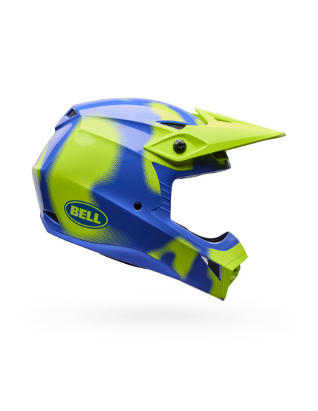 Casque cross Bell MX-10 Mips Camo - Jaune fluo
