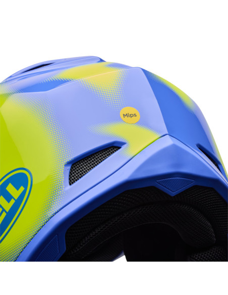 Casque cross Bell MX-10 Mips Camo - Jaune fluo