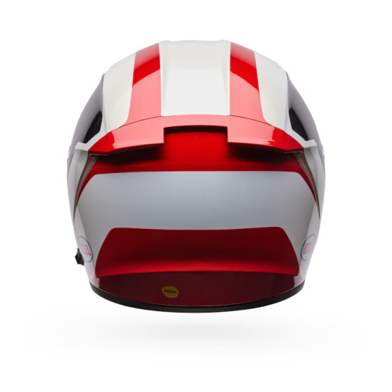 Casque intégral Bell Lithium Mips Plus Blip - Blanc Noir