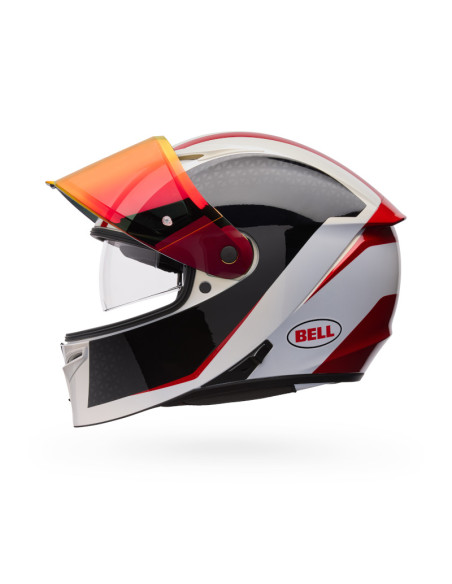 Casque intégral Bell Lithium Mips Plus Blip - Blanc Noir