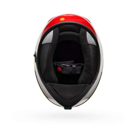 Casque intégral Bell Lithium Mips Plus Blip - Blanc Noir