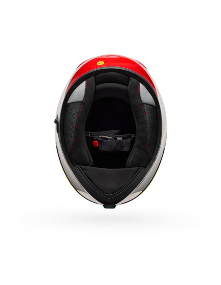 Casque intégral Bell Lithium Mips Plus Blip - Blanc Noir
