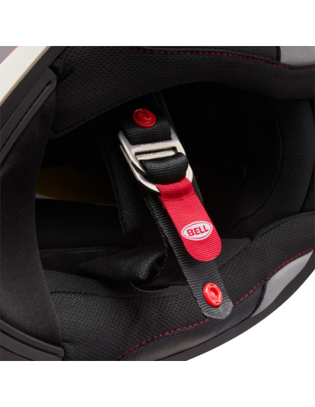 Casque intégral Bell Lithium Mips Plus Blip - Blanc Noir