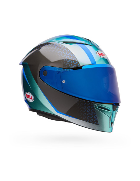 Casque intégral Bell Lithium Mips Plus Blip - Argent
