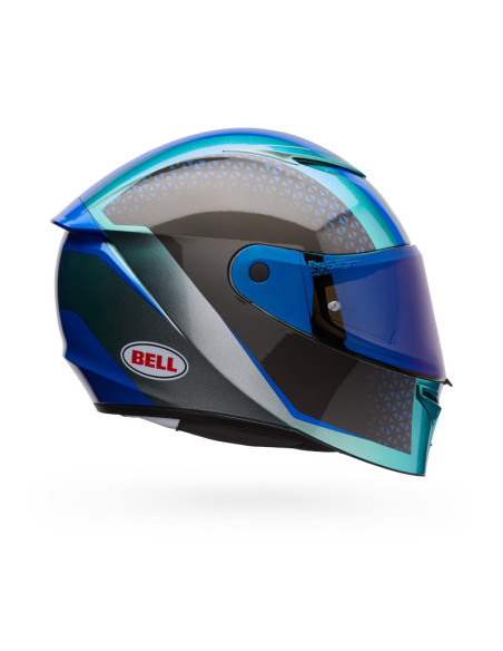 Casque intégral Bell Lithium Mips Plus Blip - Argent
