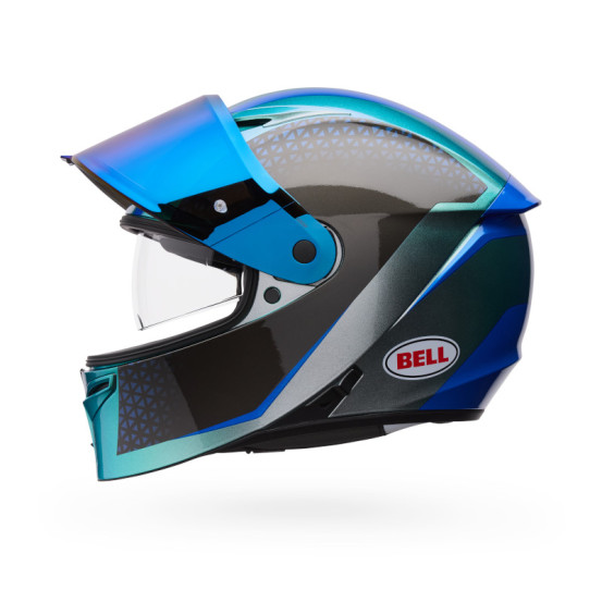 Casque intégral Bell Lithium Mips Plus Blip - Argent