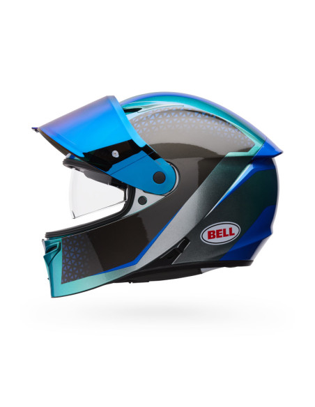 Casque intégral Bell Lithium Mips Plus Blip - Argent