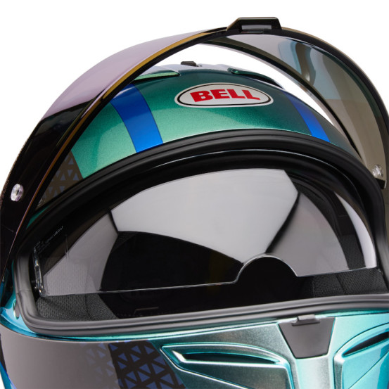 Casque intégral Bell Lithium Mips Plus Blip - Argent