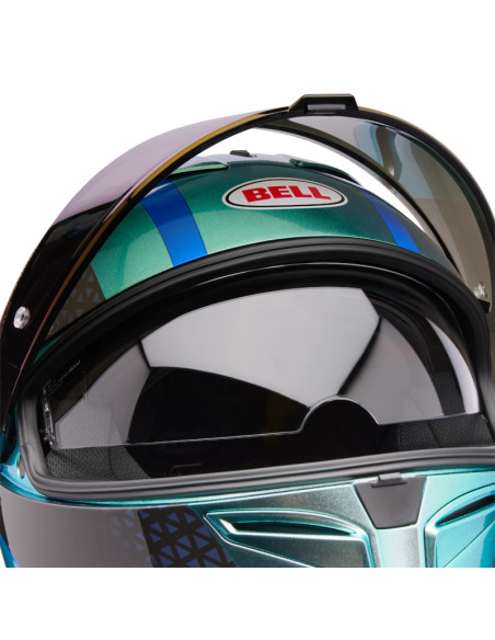 Casque intégral Bell Lithium Mips Plus Blip - Argent