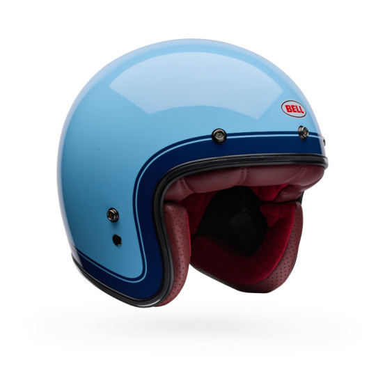 Casque jet Bell Custom 500 Crate - Ice Blue