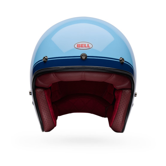 Casque jet Bell Custom 500 Crate - Ice Blue