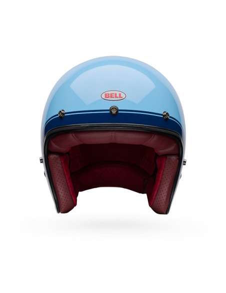 Casque jet Bell Custom 500 Crate - Ice Blue
