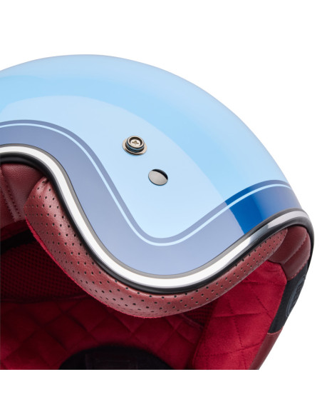 Casque jet Bell Custom 500 Crate - Ice Blue
