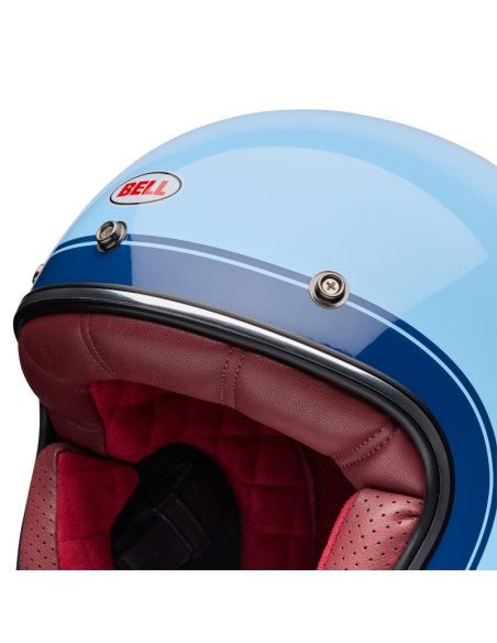 Casque jet Bell Custom 500 Crate - Ice Blue