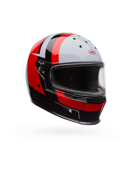 Casque intégral Bell Eliminator Sidetrack - Rouge Noir
