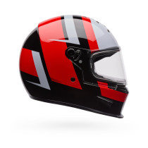 Casque intégral Bell Eliminator Sidetrack - Rouge Noir 2