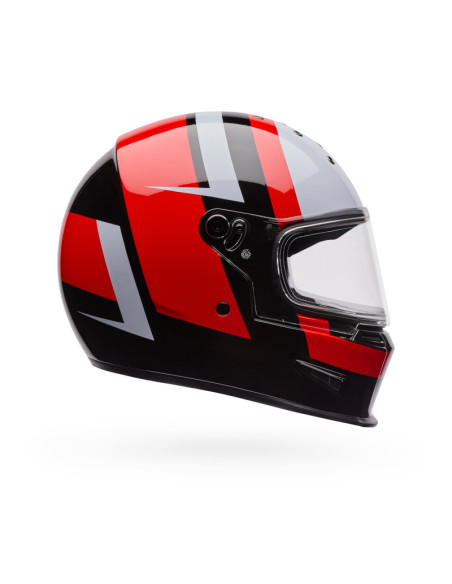 Casque intégral Bell Eliminator Sidetrack - Rouge Noir