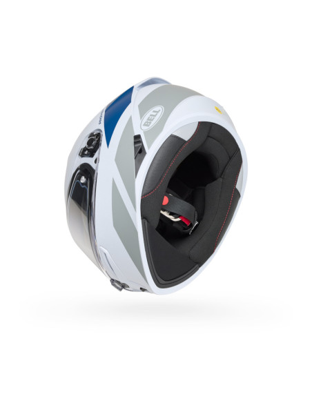 Casque intégral Bell Lithium Mips Tech - Blanc Gris