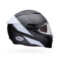 Casque intégral Bell Lithium Flip - Noir Blanc 2