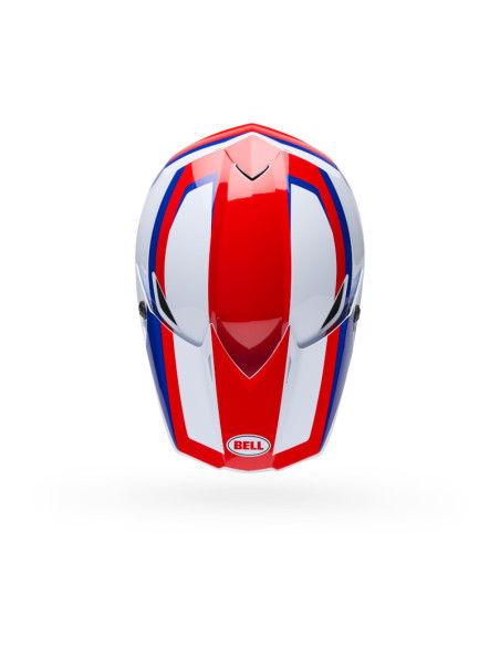 Casque cross Bell MX-10 Mips Dyno - Rouge Blanc