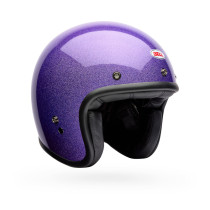 Casque jet Bell Custom 500 Paillettes - Violet