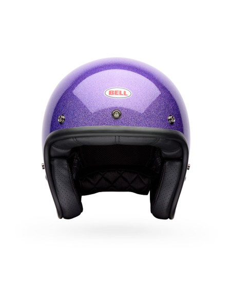 Casque jet Bell Custom 500 Paillettes - Violet
