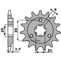 Pignon Acier PBR SUZUKI 600 DR S 1985-89 / 650 DR R,S 1990-95