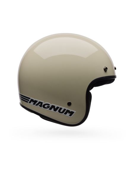 Casque jet Bell Magnum Solid - Vintage Blanc