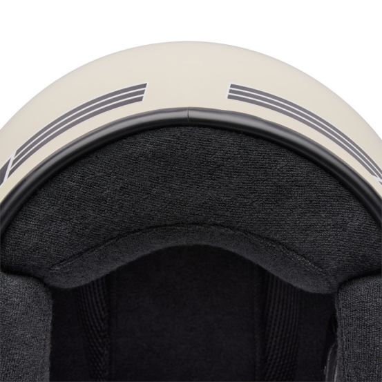 Casque jet Bell Magnum Solid - Vintage Blanc