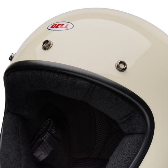 Casque jet Bell Magnum Solid - Vintage Blanc