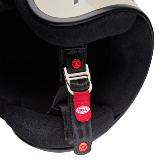 Casque jet Bell Magnum Solid - Vintage Blanc